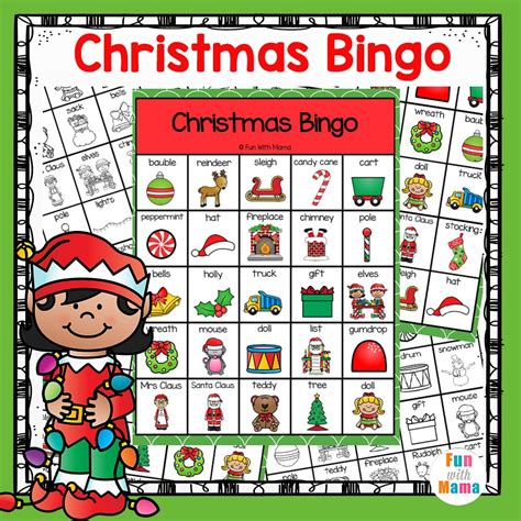 Christmas Bingo Game - Fun with Mama Shop