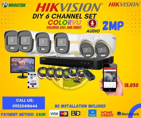 Hikvision Diy Channel Cctv Camera Complete Set Package Furniture