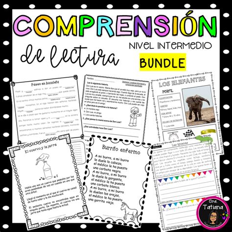 Reading Comprehension Bundle Comprensi N De Lectura Nivel