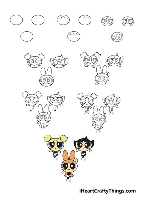 How To Draw The Powerpuff Girls A Step By Step Guide Easy Drawings