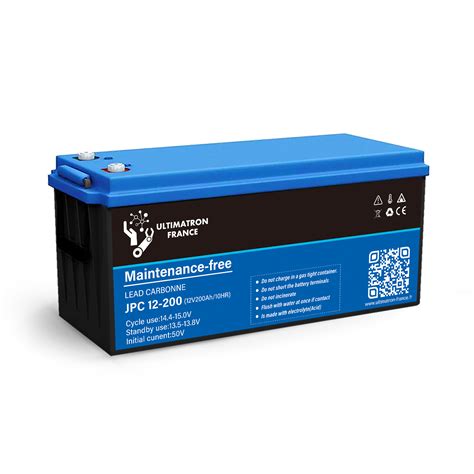 Batterie Plomb Carbone ULTIMATRON 12V 200Ah Décharge Lente Wilmosolar