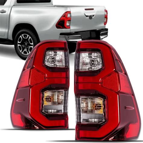 PAR LANTERNA TRASEIRA HILUX 21 23 SRV C LED