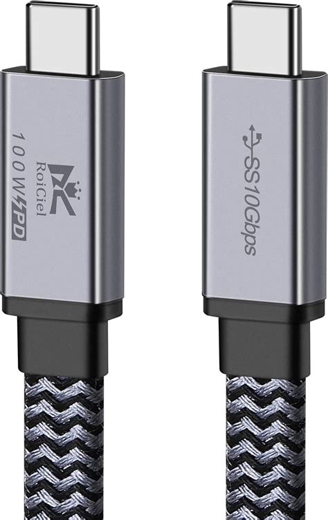 Amazon co jp RoiCielグリティーシーリズ高耐久ナイロン 平型きしめんタイプ USB C to USB C ケーブル