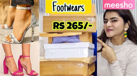 Meesho Footwear Haul Starting Rs 285 1000 Heels Flats Wedges