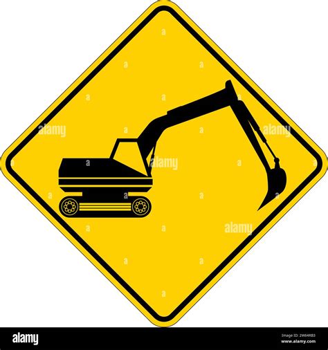 Construction Area Sign Caution Stock Vector Image & Art - Alamy