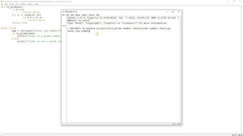 Prime Number Check Using Python Youtube