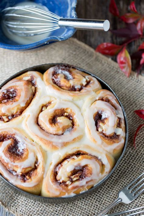 Apple Cinnamon Rolls With Apple Cider Glaze Saving Room For Dessert