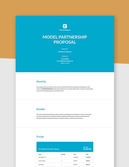 26+ Partnership Proposal Templates - Free Downloads | Template.net