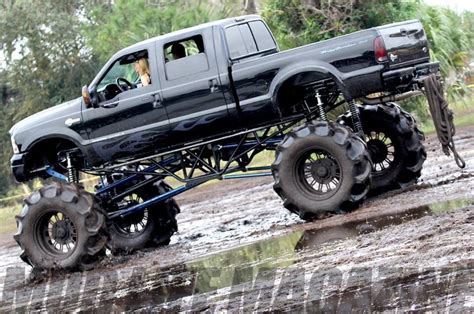 Jacked Up Trucks In Mud