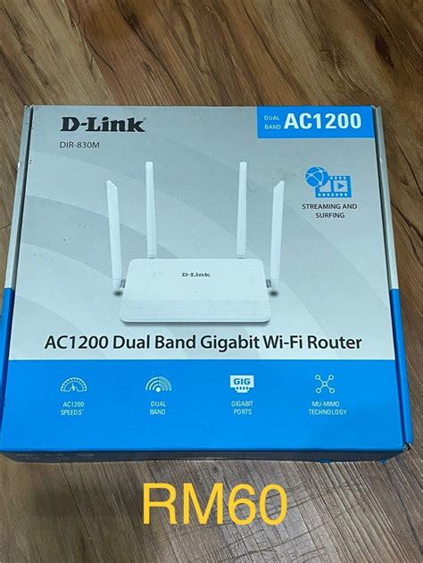 D Link Ac1200 Gigabit Dual Band Wi Fi Router Computers And Tech Parts And Accessories Networking