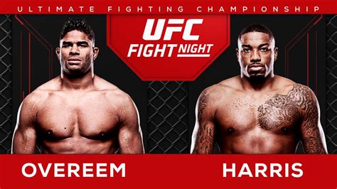 Ufc Live Fight Night Overeem Vs Harris Live Stream