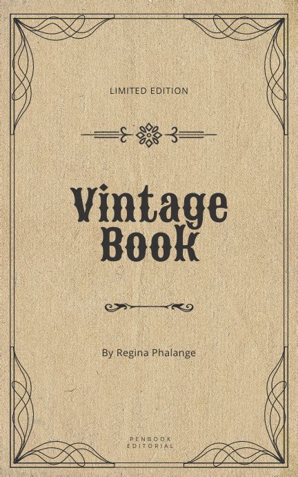 Vintage Book Cover Design