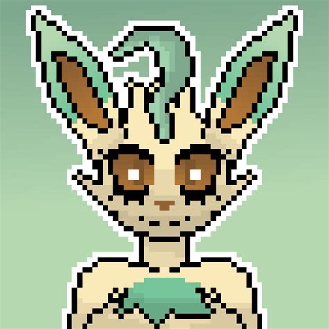 Leafeon pixel art by LucidNightmarezz on DeviantArt