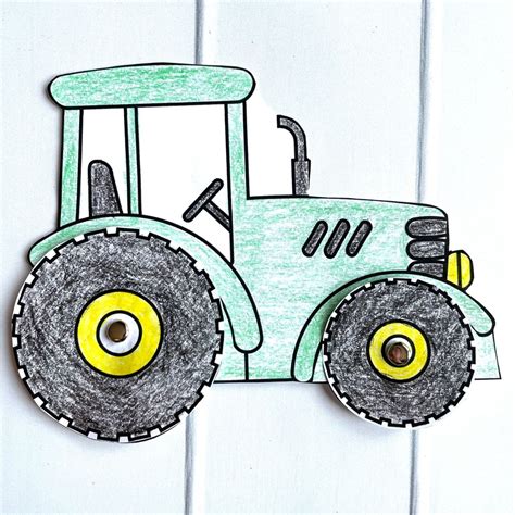 Easy Preschool Tractor Craft (with Free Printable) - Simply Full of Delight