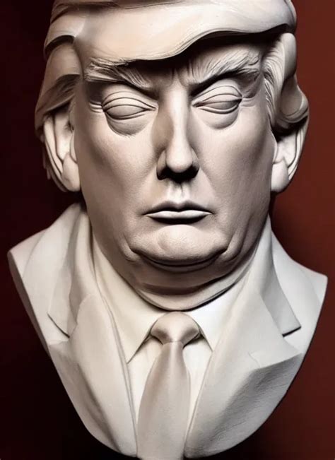 Donald Trump Sculpture By Michelangelo Highly Stable Diffusion