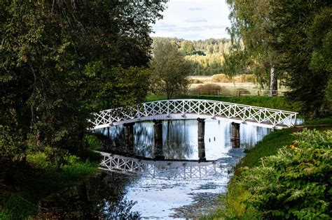 Bridge Over The Pond Stock Photo Image Of Landscape 296159490