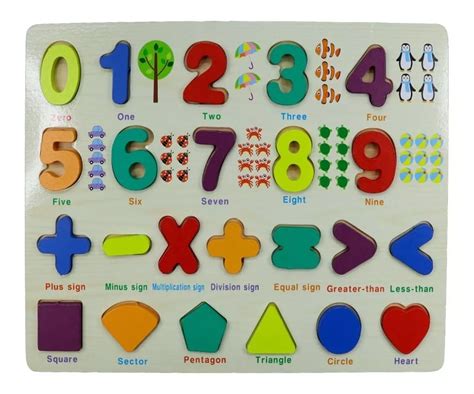 Tabla Didactica De Numeros Madera Ninos Montessori Mebuscar Col Mbia