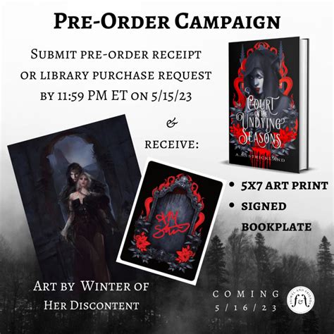 Pre Order Incentive For Court Of The Undying Seasons Uscan