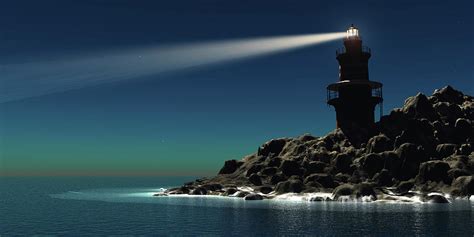 A Lighthouse Shines A Beacon Of Light Photograph by Corey Ford - Pixels