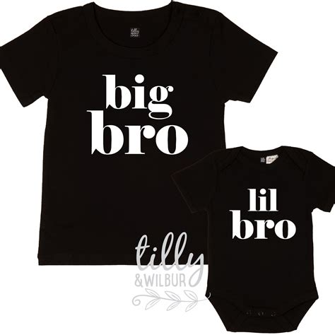 Big Bro Lil Bro Set Brother Set Sibling Set Brother Etsy