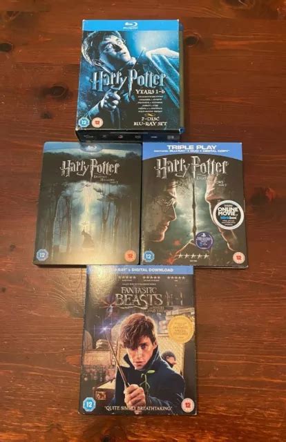 COMPLETE ALL 8 Harry Potter Blu Ray Bundle Collection Fantastic