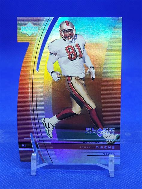 Black Diamond Diamond Cut Ers Football Card Terrell Owens Ebay