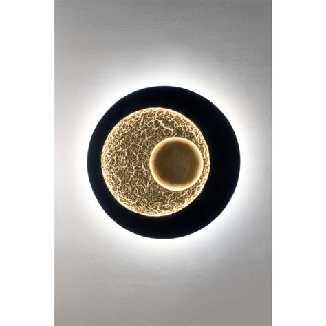 Holl Nder Urano Wall Light Led Brown Gold Black K