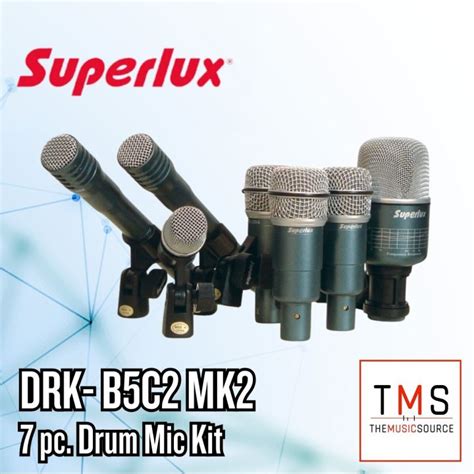 Superlux DRK B5C2 MK2 7 Pc Drum Mic Kit Lazada PH