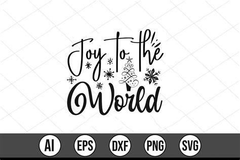 Joy to the World Svg Graphic by Creativelab19 · Creative Fabrica