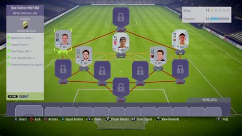 Fifa 18 Squad Building League And Nation Basic Sbc One Nation Midfield