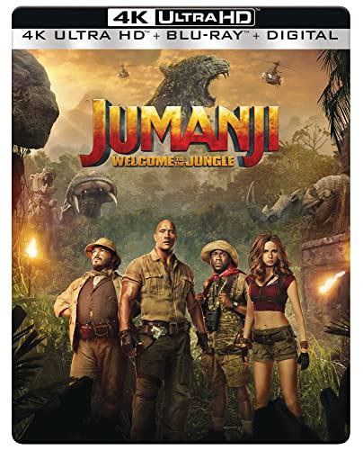 Jumanji Welcome To The Jungle K Uhd Blu Ray Combo Limited