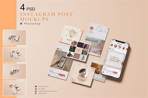 Free Instagram Post Mockup Behance