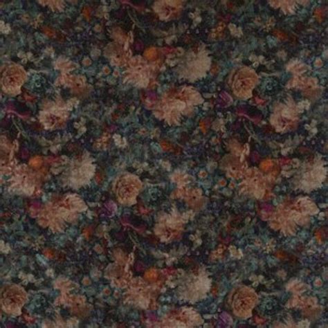 Gp And J Baker Royal Garden Velvet Jewel Fabric 40 Off Samples