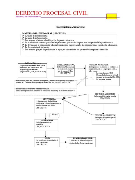 Esquema Juicio Oral Pdf