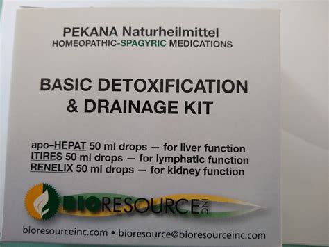 Pekana Detoxification Drainage Kit Full Spectrum Energy Medicine