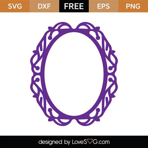 Free Monogram Frame SVG Cut File Lovesvg