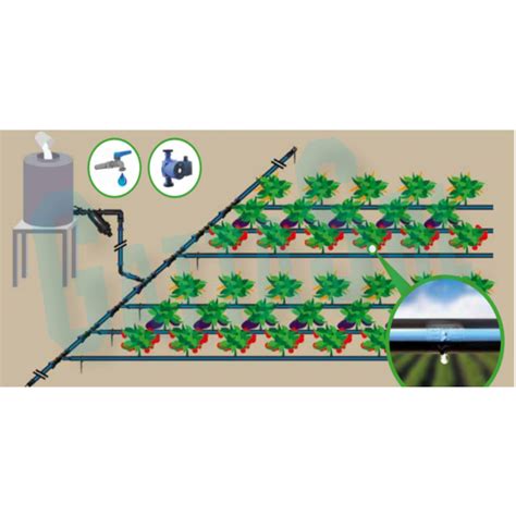 Kit Manichetta Gocciolante Per Impianto Irrigazione Orto E Giardino Mt