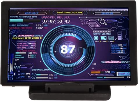 5in IPS Computer Temp Monitor PC Sensor Panel Display PC CPU RAM Data