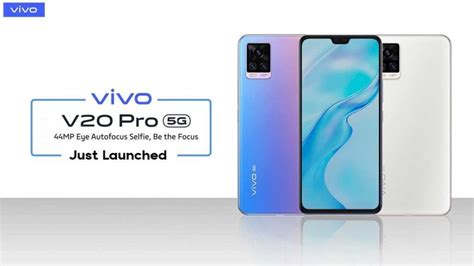 Vivo V20 Pro 5g Smartphone Price In India 2020 Launch Date Features