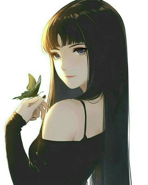 Épinglé par Ana Vazquez sur Anime Jolie fille anime Cheveux noirs