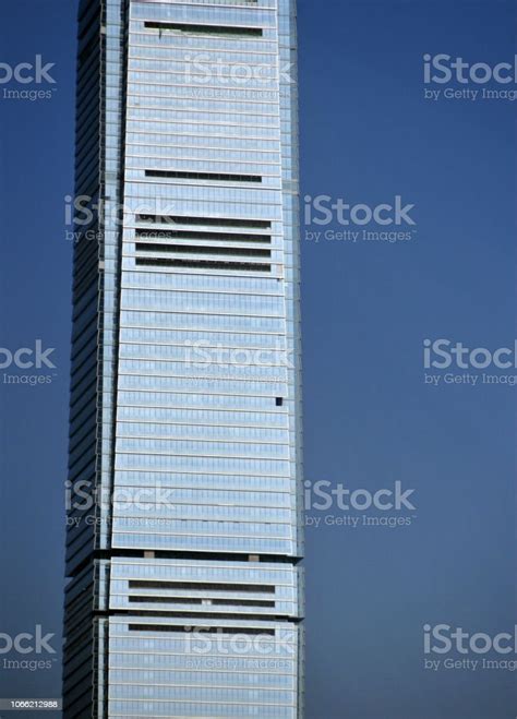 Hong Kong Icc Tower Facade West Kowloon Stock Photo Download Image