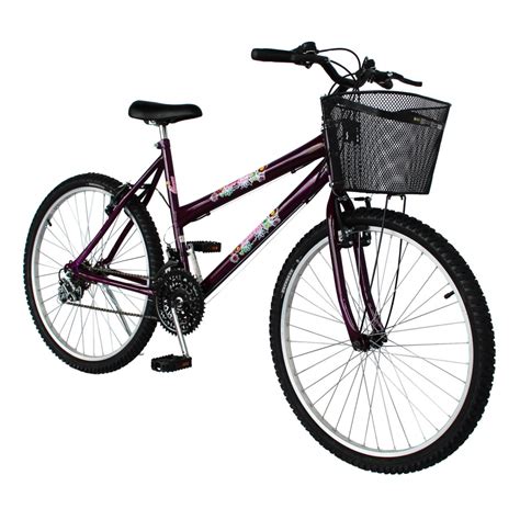 Bicicleta New Bike Aro 24 Freio V Brake 18 Marchas Cesta Ciclo