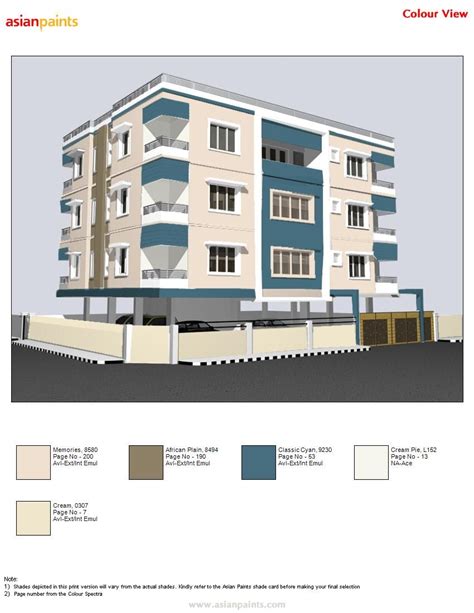 Modern Exterior Design Apartment Exterior Colour Combination