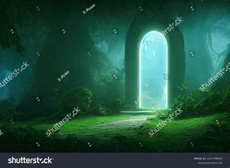 Fantasy Concept Showing Ancient Dimensional Portal Stock Illustration 2217798603 | Shutterstock