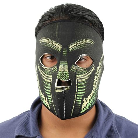 Doom Mad Rapper Neoprene Mask Green