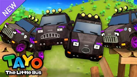 Ten In The Bed With Black Bad Cars Learn Numbers With Tayo Vehicles