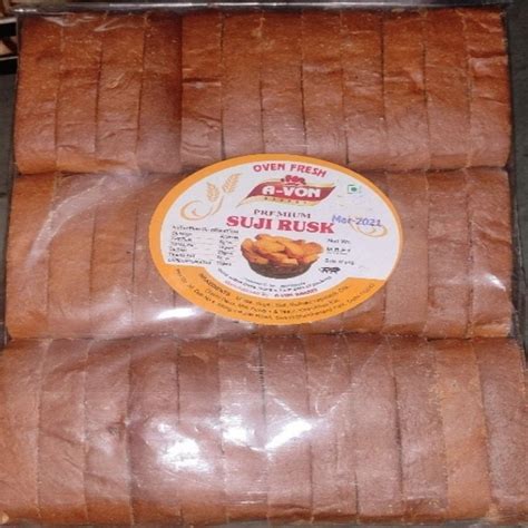 A Von Bakery Oven Fresh Premium Suji Rusk Packaging Type Packet