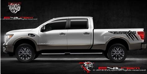 Side Decal Bed Sticker Vinyl Truck Graphics Kit For Nissan Titan Raptor