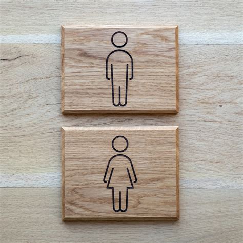 Wooden Restroom Signs For Toilets Timbersmiths