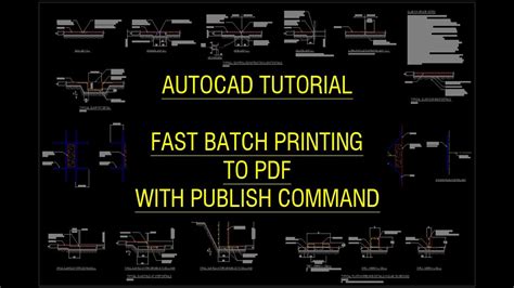 How To Publish Multiple Drawings Batch Plot To Pdf In Autocad